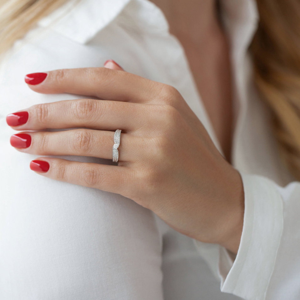 Prsteň s diamantmi Divine Sparkle