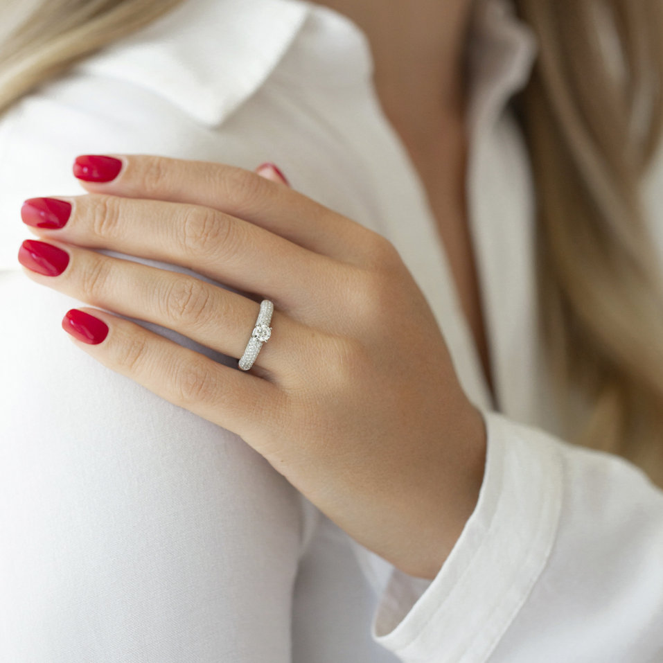 Prsteň s diamantmi Royal Charm