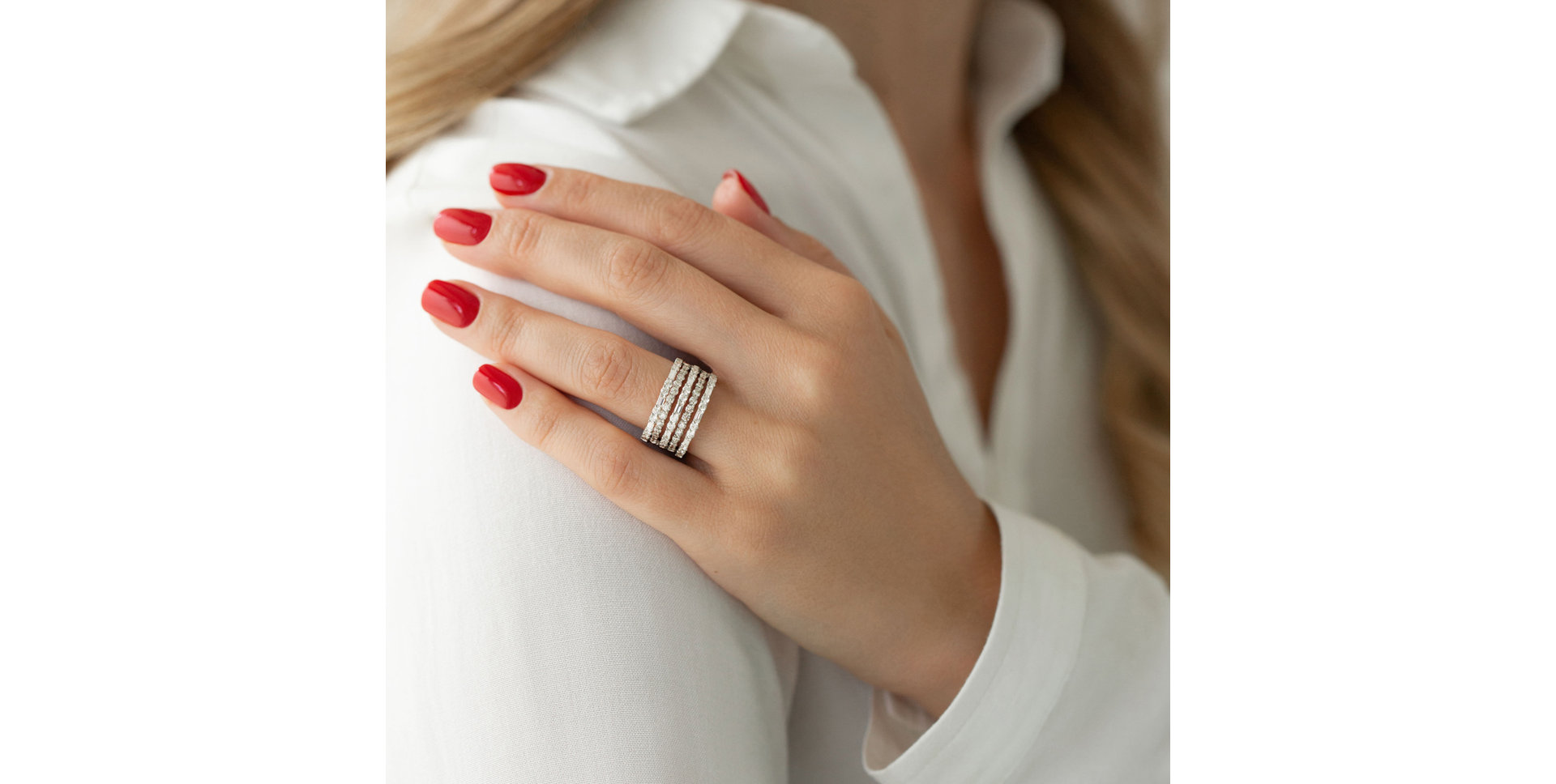 Prsteň s diamantmi Bella