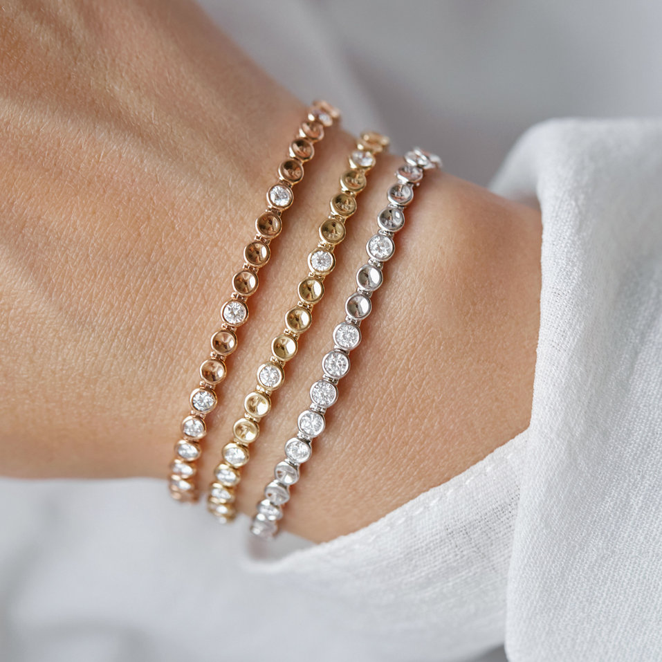 Náramok s čiernymi diamantmi Essential Brilliance