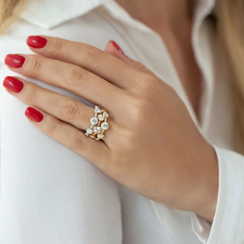 Prsteň s diamantmi Galaxy of Passion