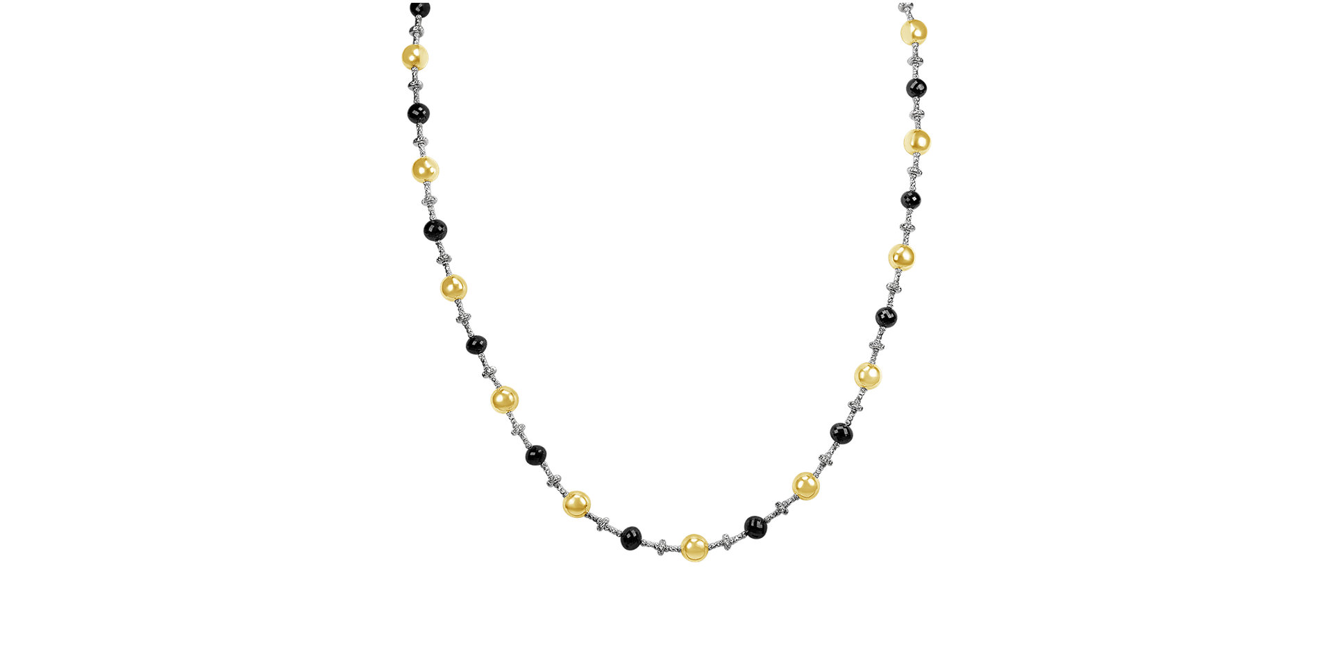 Náhrdelník s čiernymi diamantmi Glorious Marvel