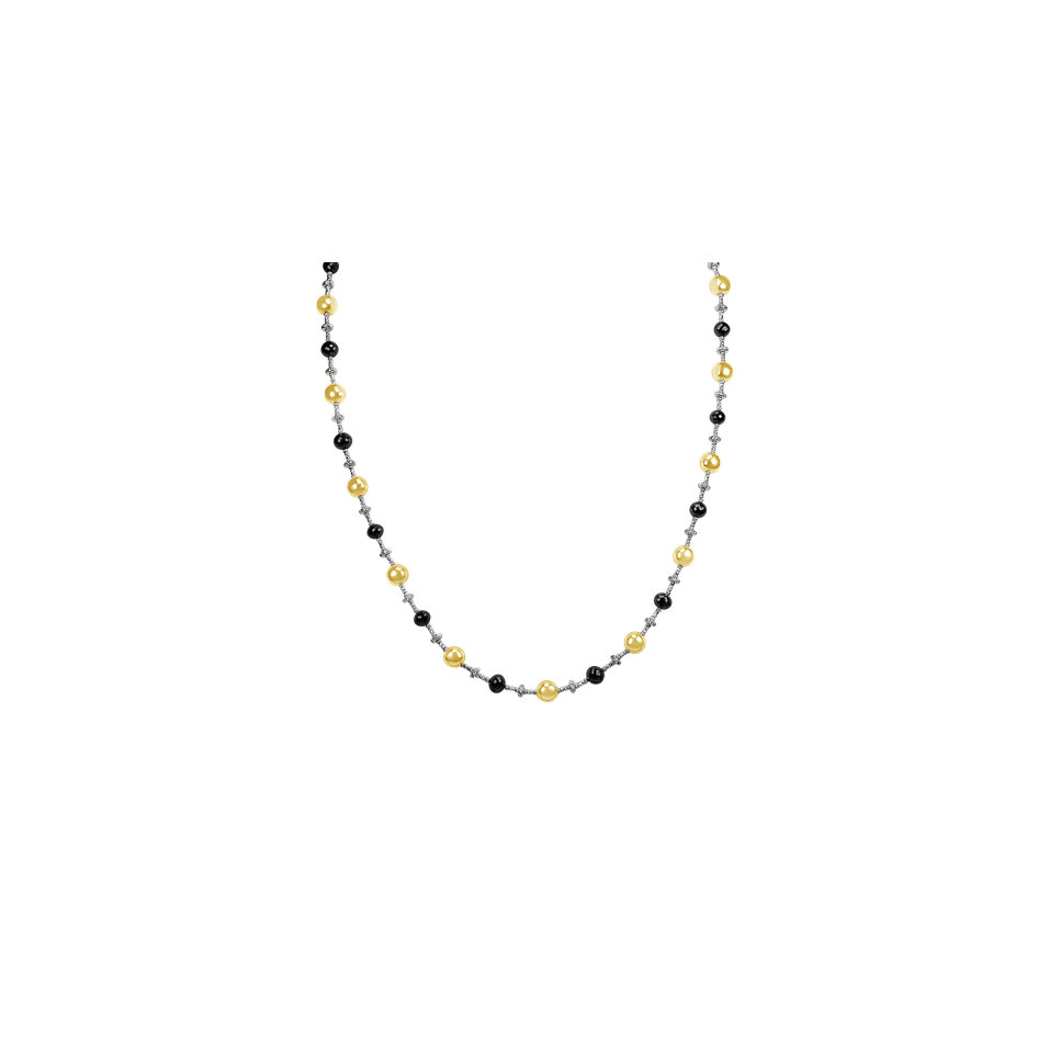 Náhrdelník s čiernymi diamantmi Glorious Marvel