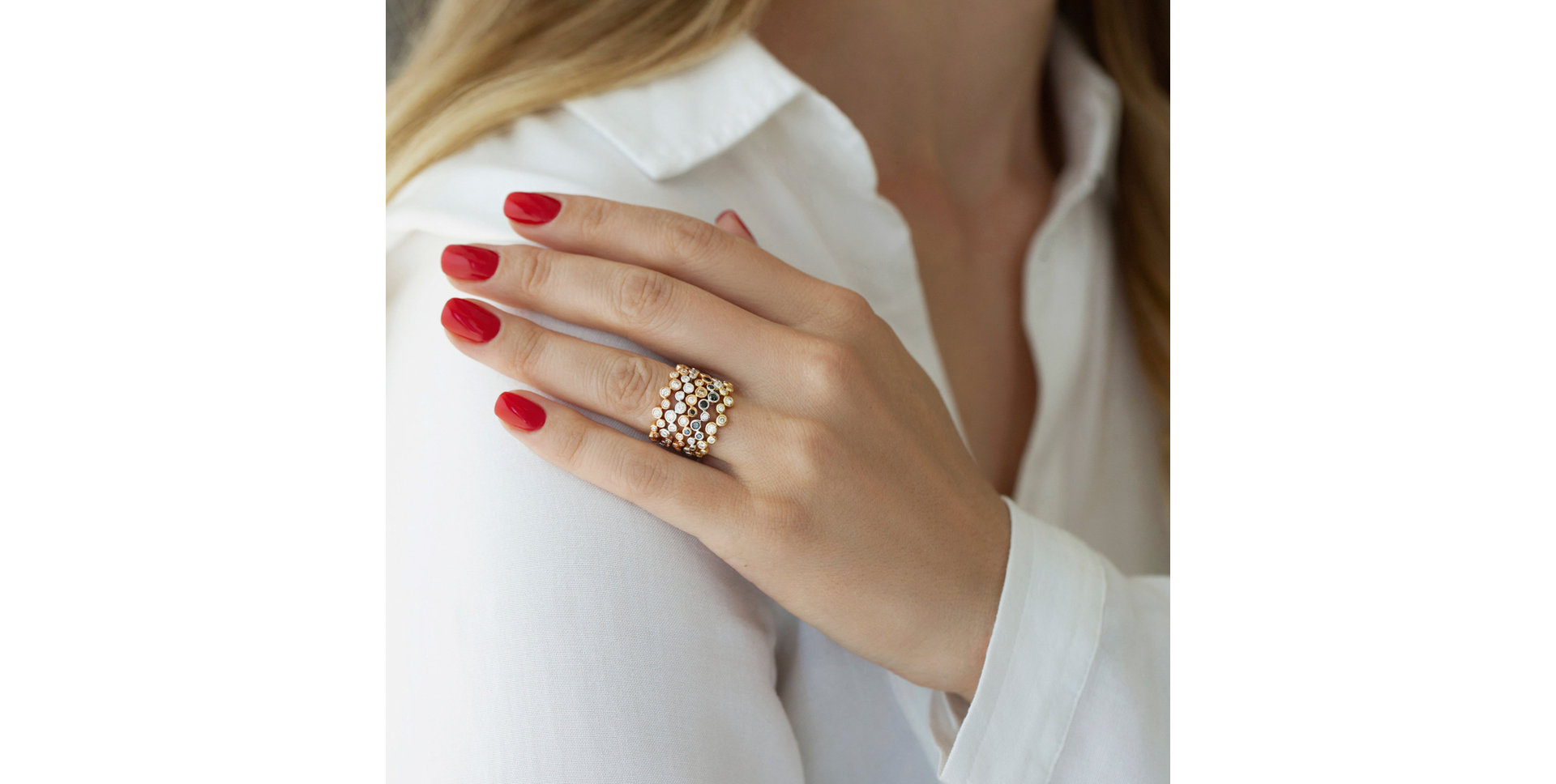 Prsteň s diamantmi Virgin Tears