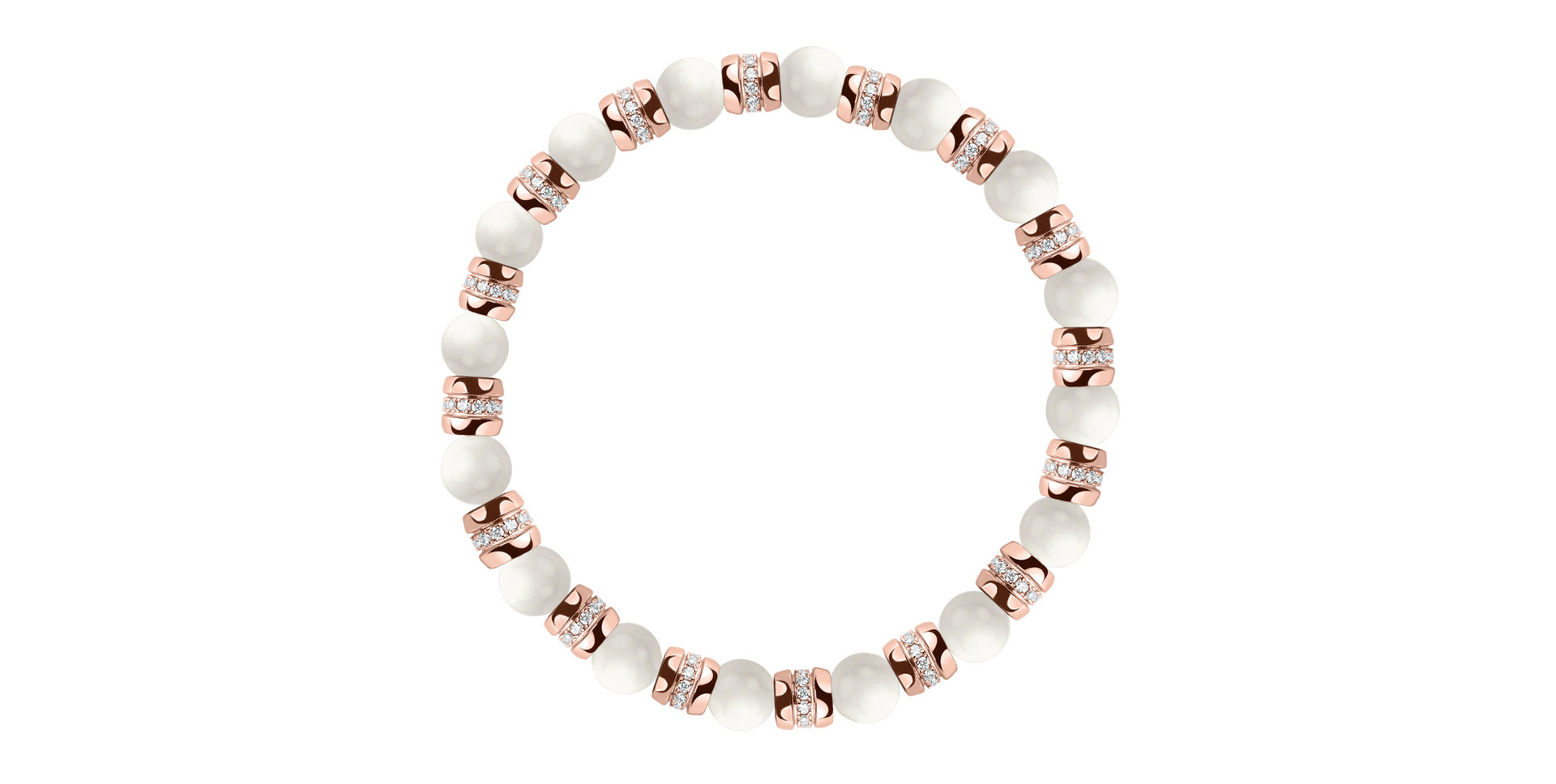 Náramok s diamantmi a achátmi Essential Shine