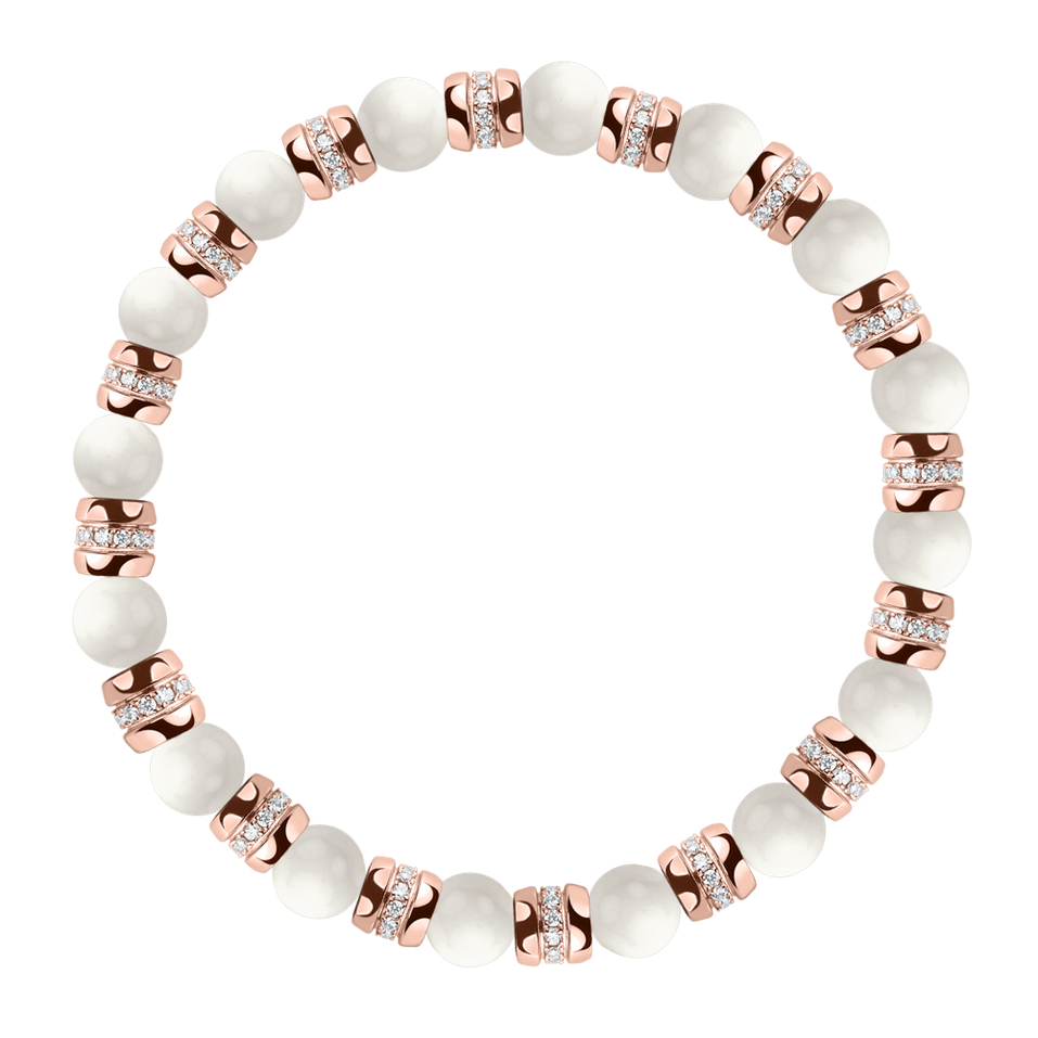 Náramok s diamantmi a achátmi Essential Shine