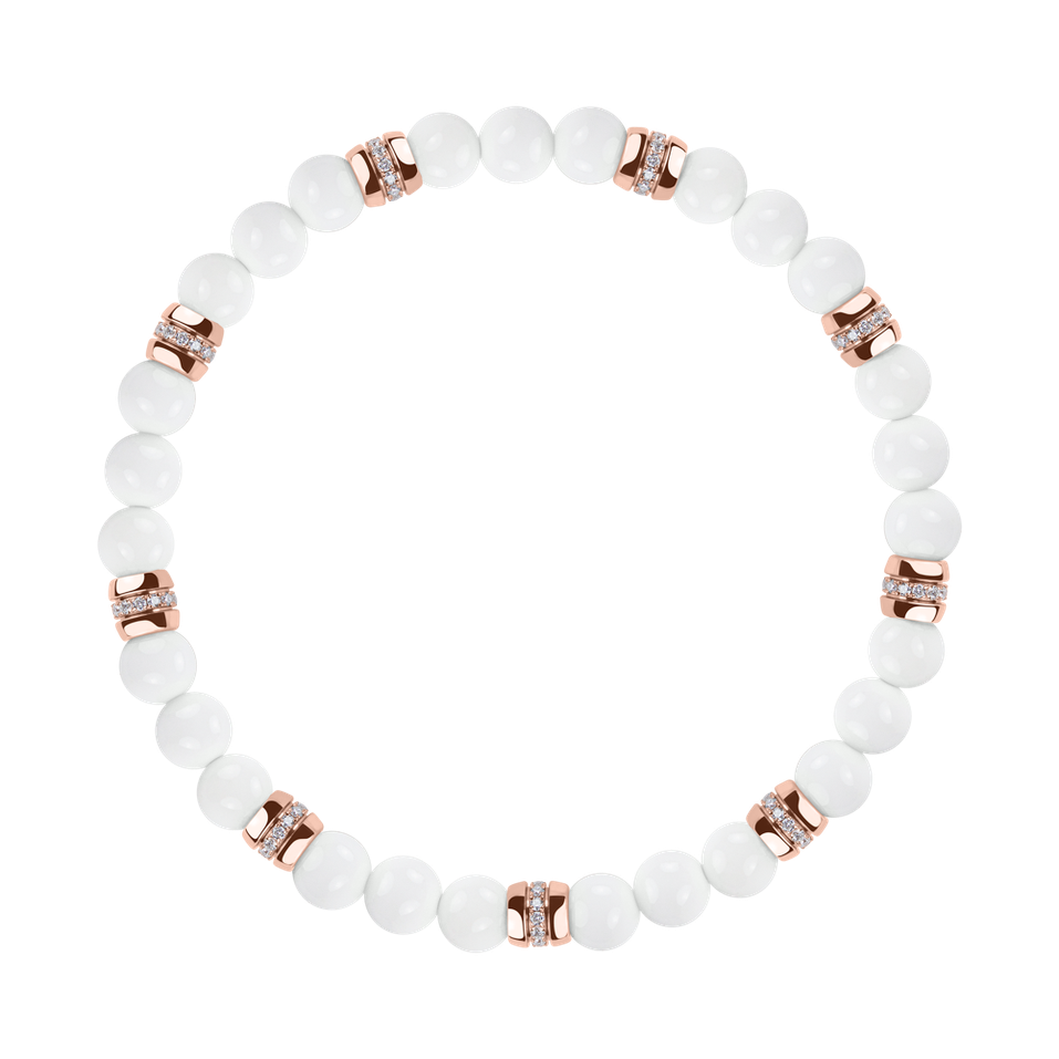 Náramok s diamantmi a achátmi Neverending Style