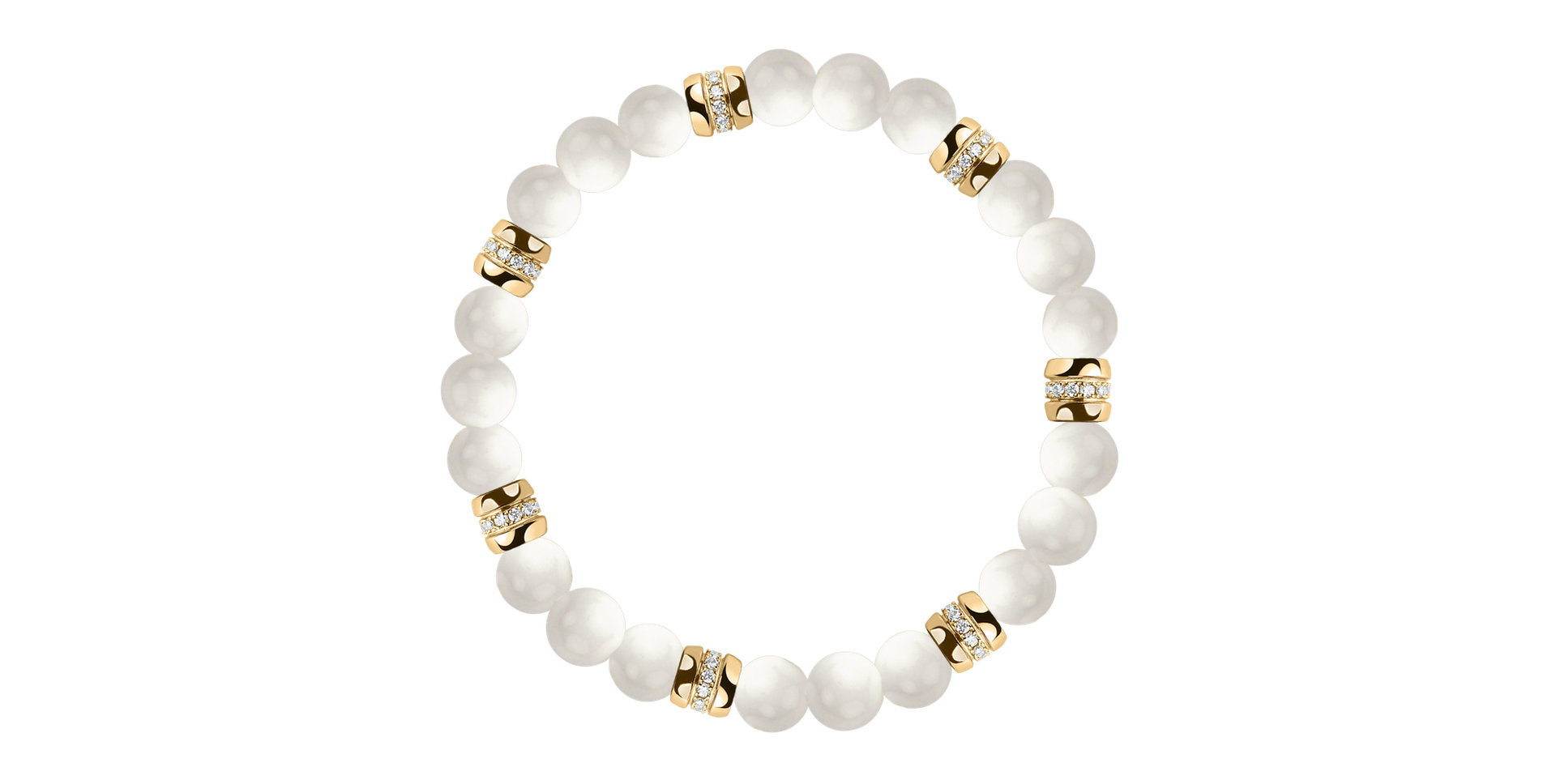 Náramok s diamantmi a achátmi Neverending Style