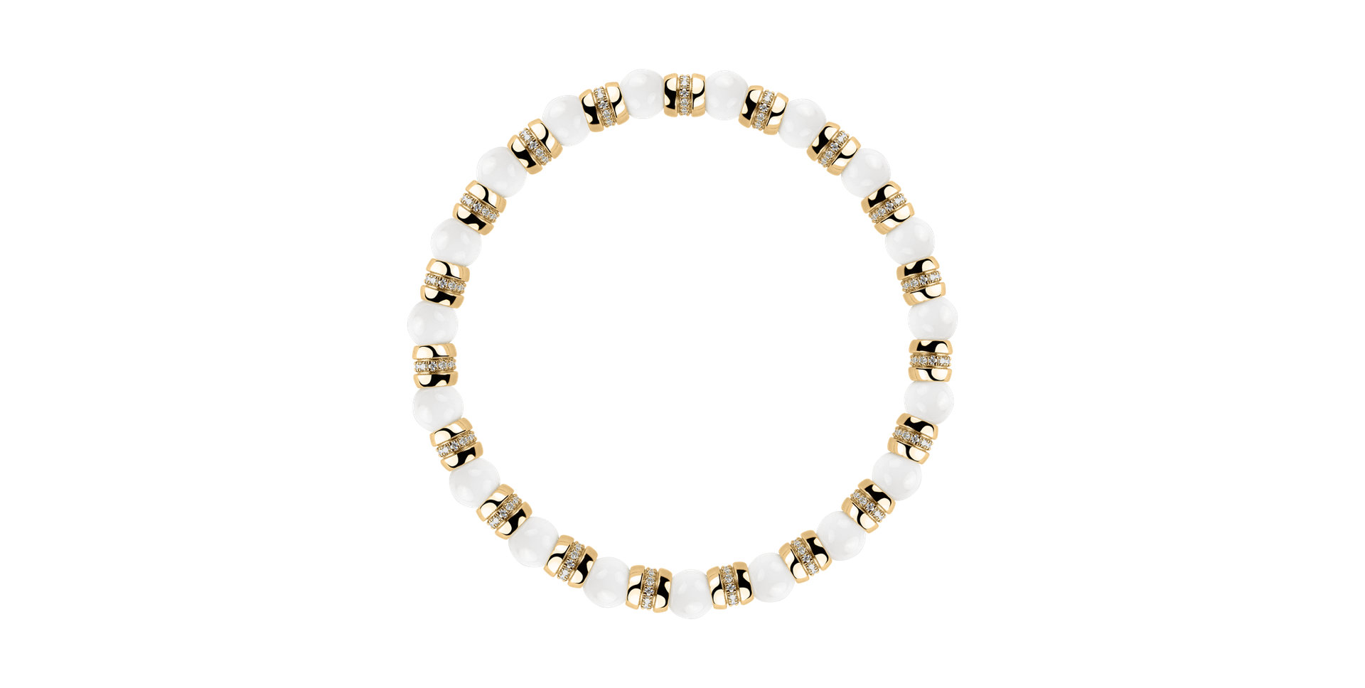 Náramok s diamantmi a achátmi Essential Shine