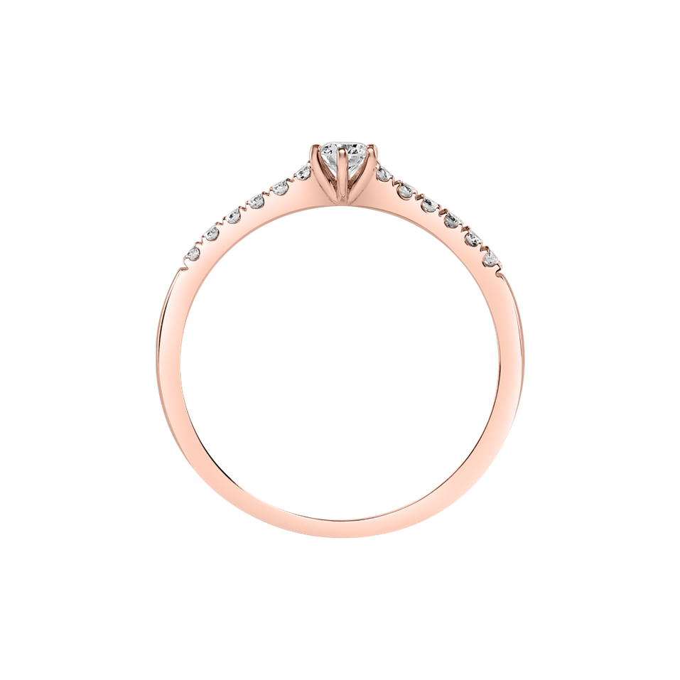 Prsteň s diamantmi Sparkling Love