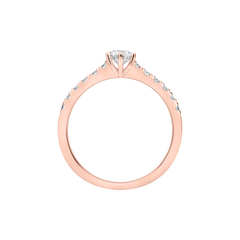 Prsteň s diamantmi Sparkling Love