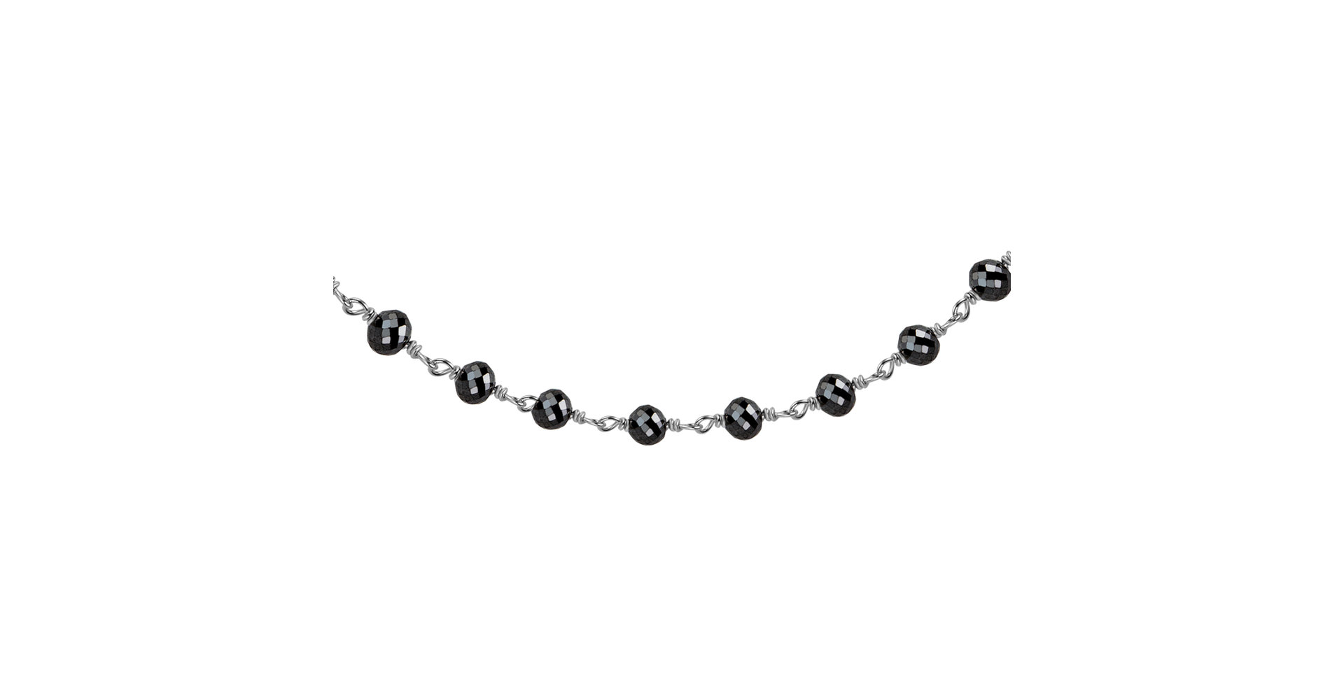 Náramok s čiernymi diamantmi Dark Melody