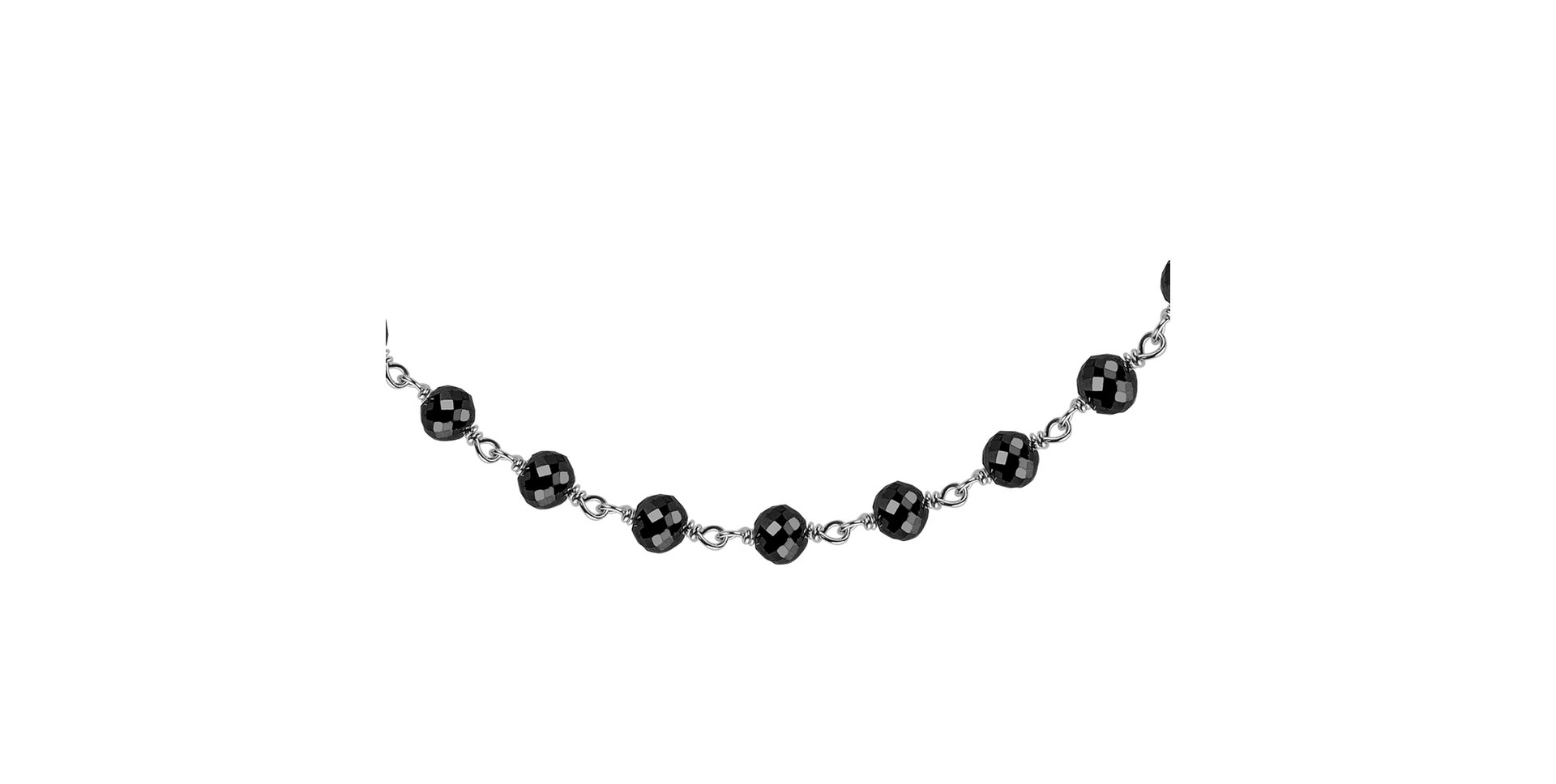 Náramok s čiernymi diamantmi Dark Melody