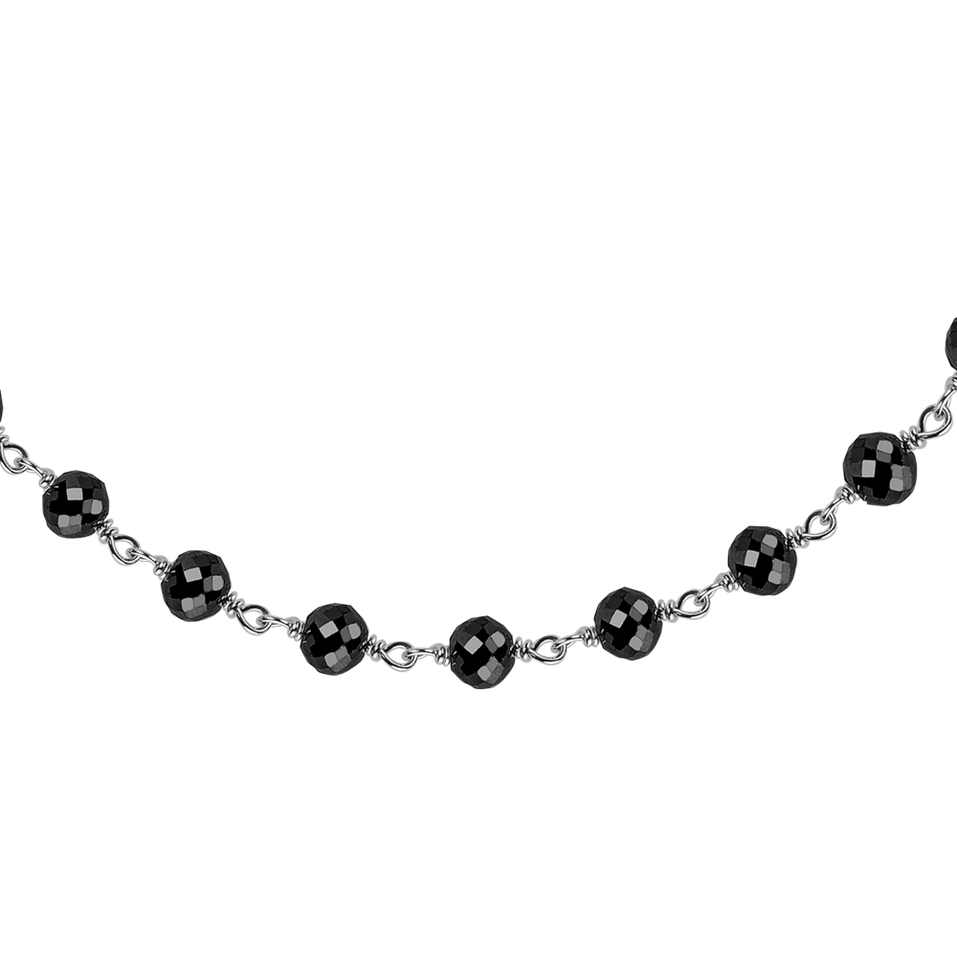 Náramok s čiernymi diamantmi Dark Melody