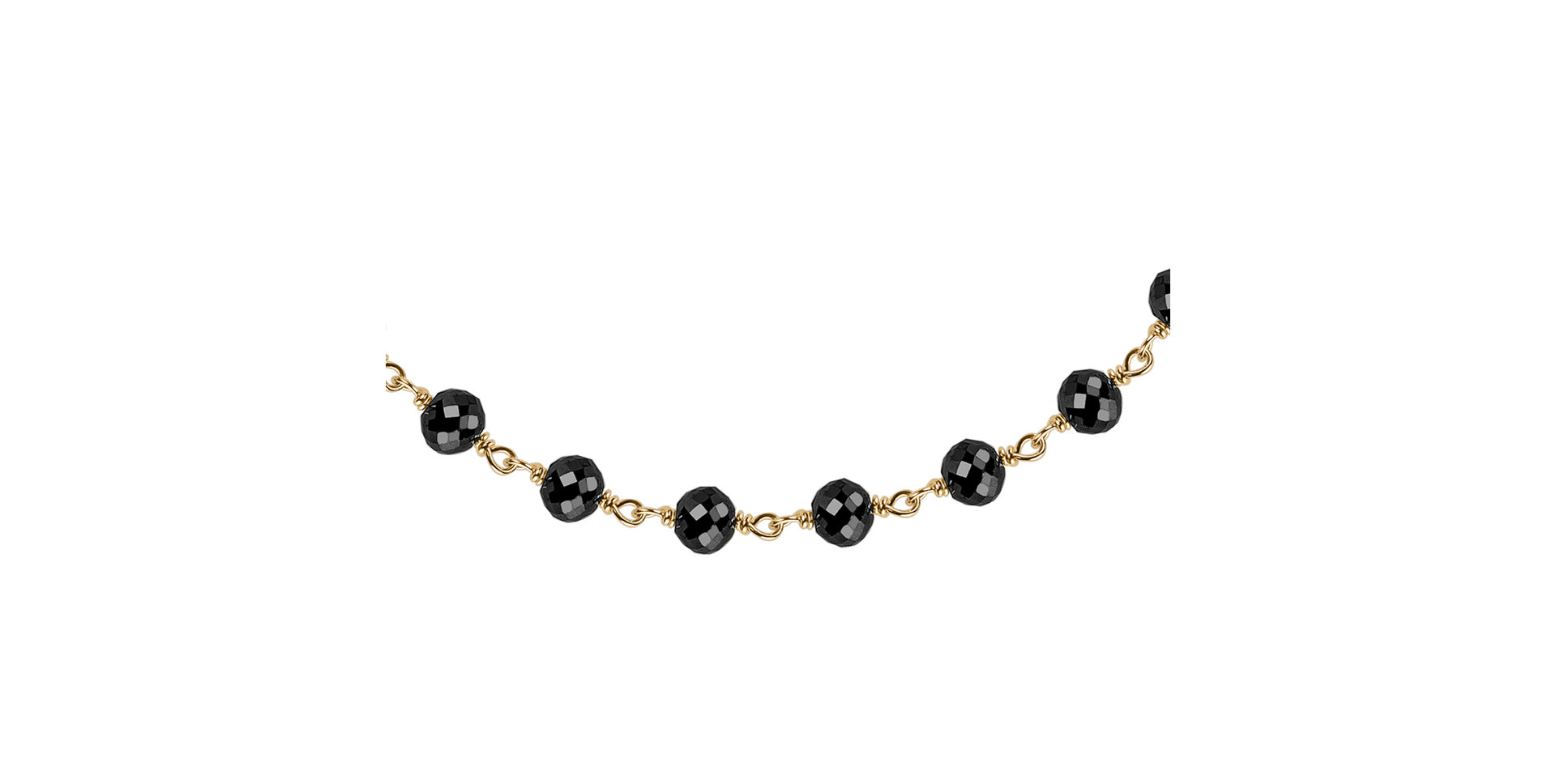 Náramok s čiernymi diamantmi Dark Melody