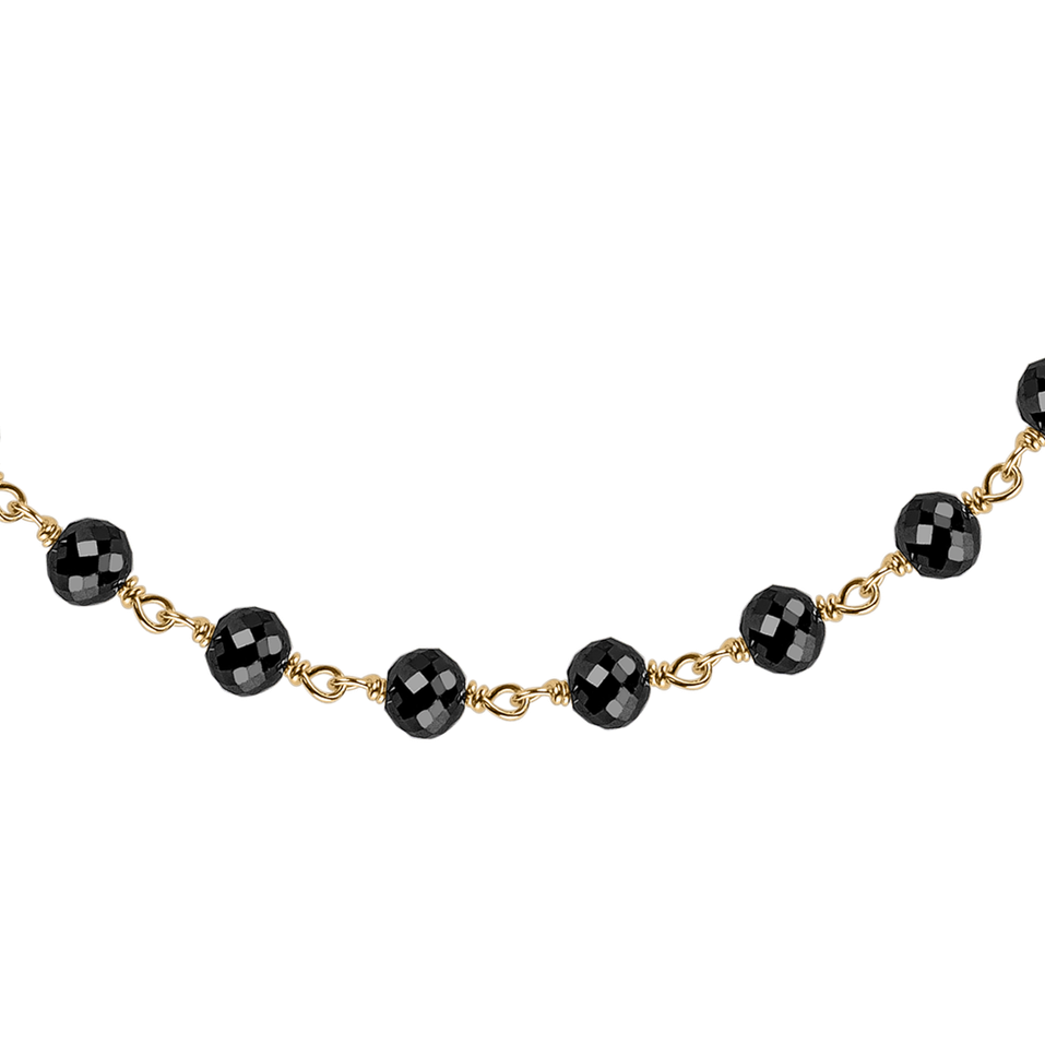 Náramok s čiernymi diamantmi Dark Melody