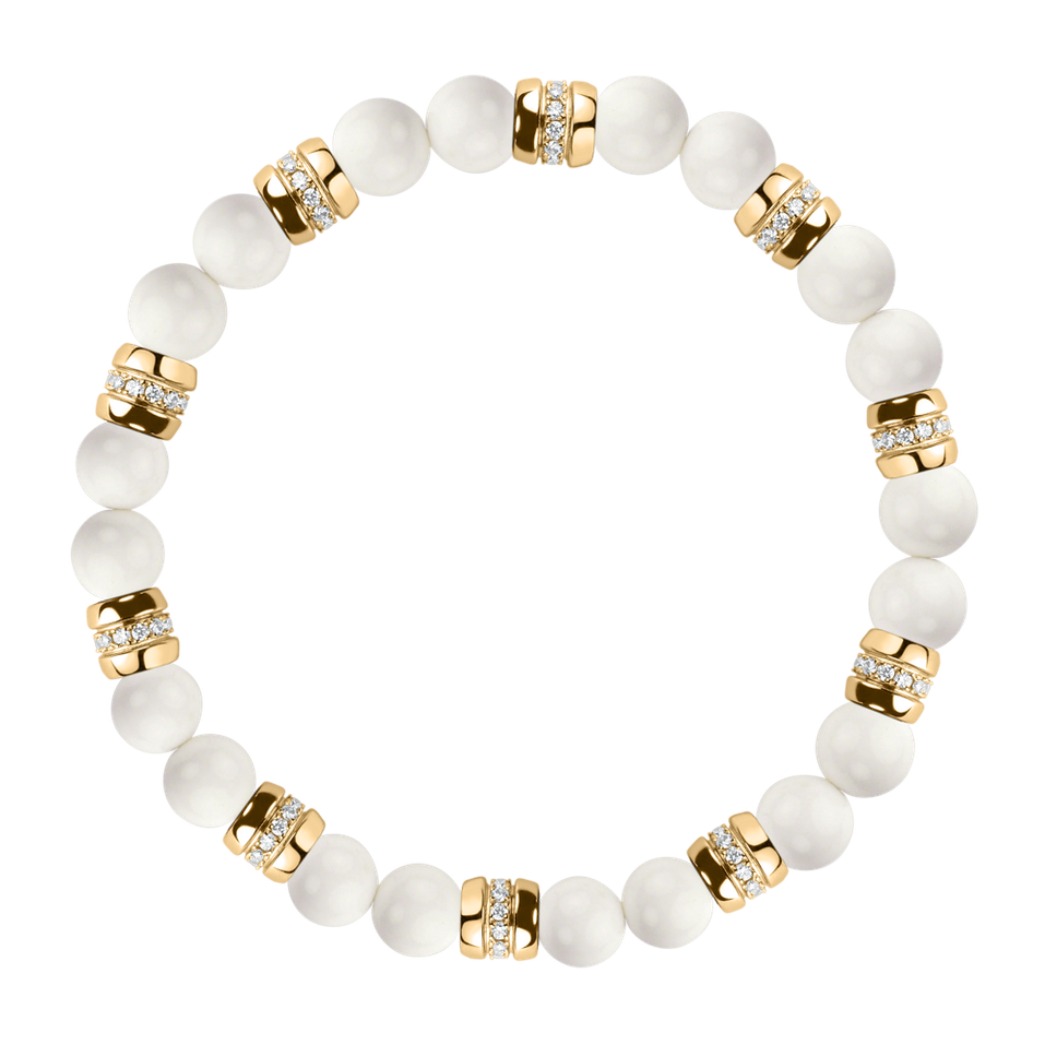 Náramok s diamantmi a achátmi Moonlight Jewel