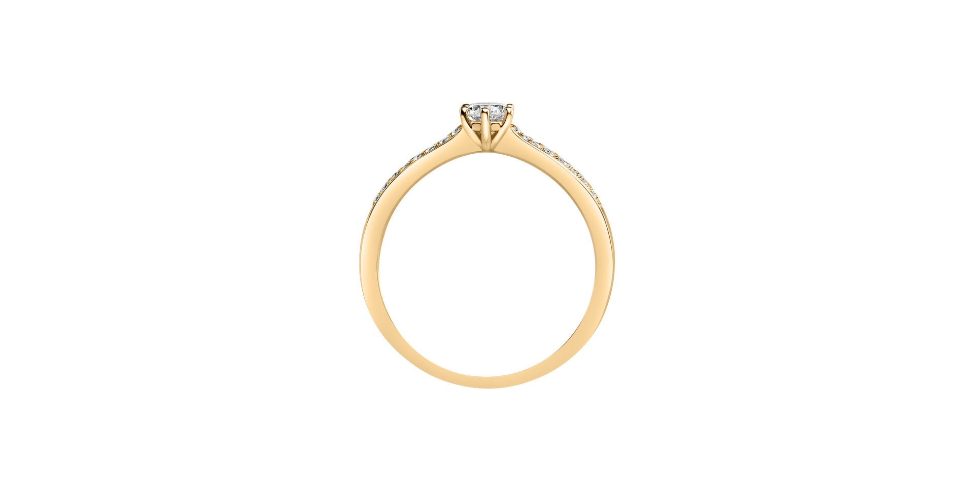 Prsteň s diamantmi Sparkling Romance