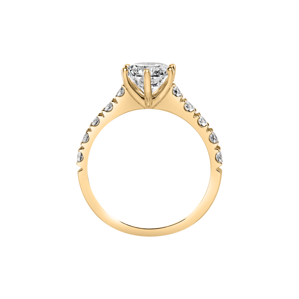 Prsteň s diamantmi Sparkling Love