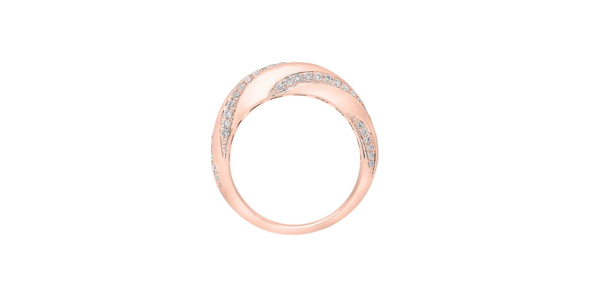 Prsteň s diamantmi Royal Impression