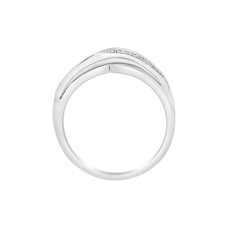 Prsteň s diamantmi Eternity Sea