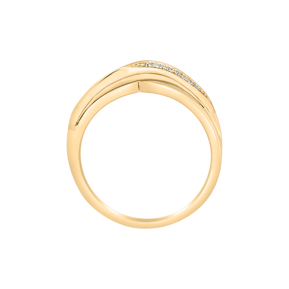 Prsteň s diamantmi Eternity Sea