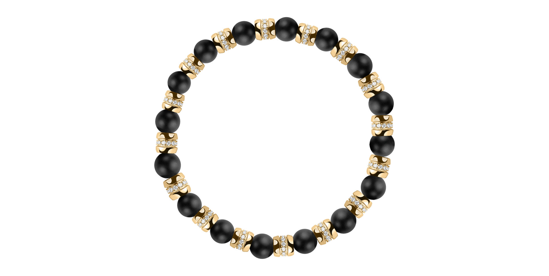 Náramok s diamantmi a achátmi Essential Shine