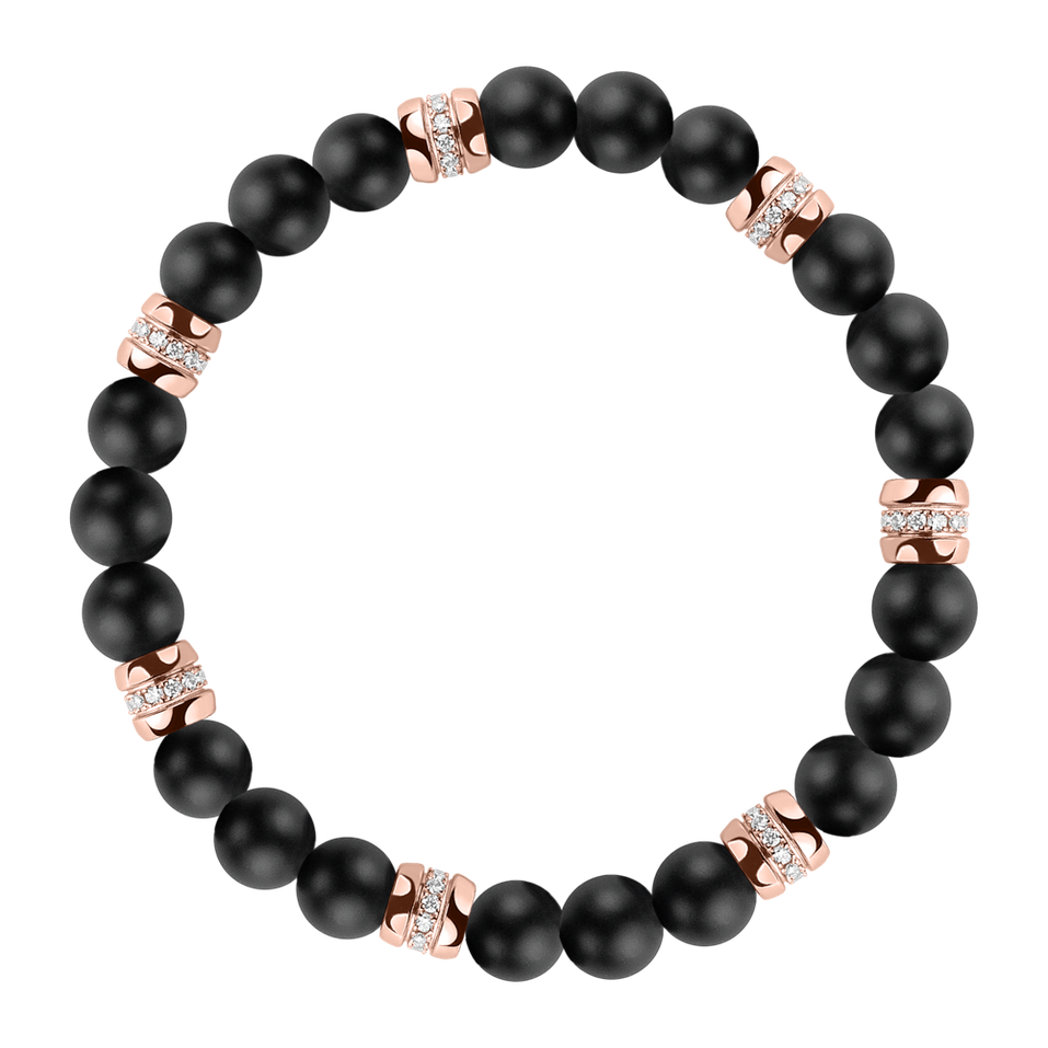 Náramok s diamantmi a achátmi Neverending Style