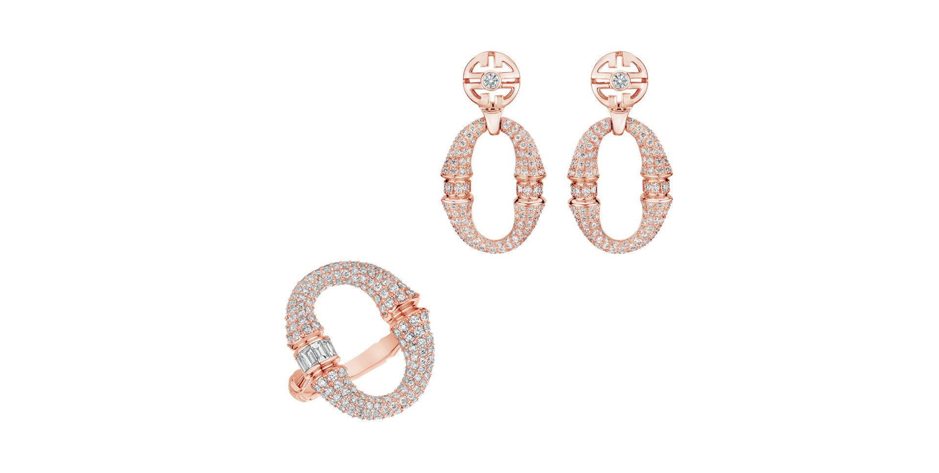 Prsteň s diamantmi Morpheus Ribbon