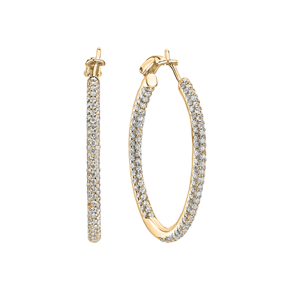 Náušnice s diamantmi Moonlight Rain