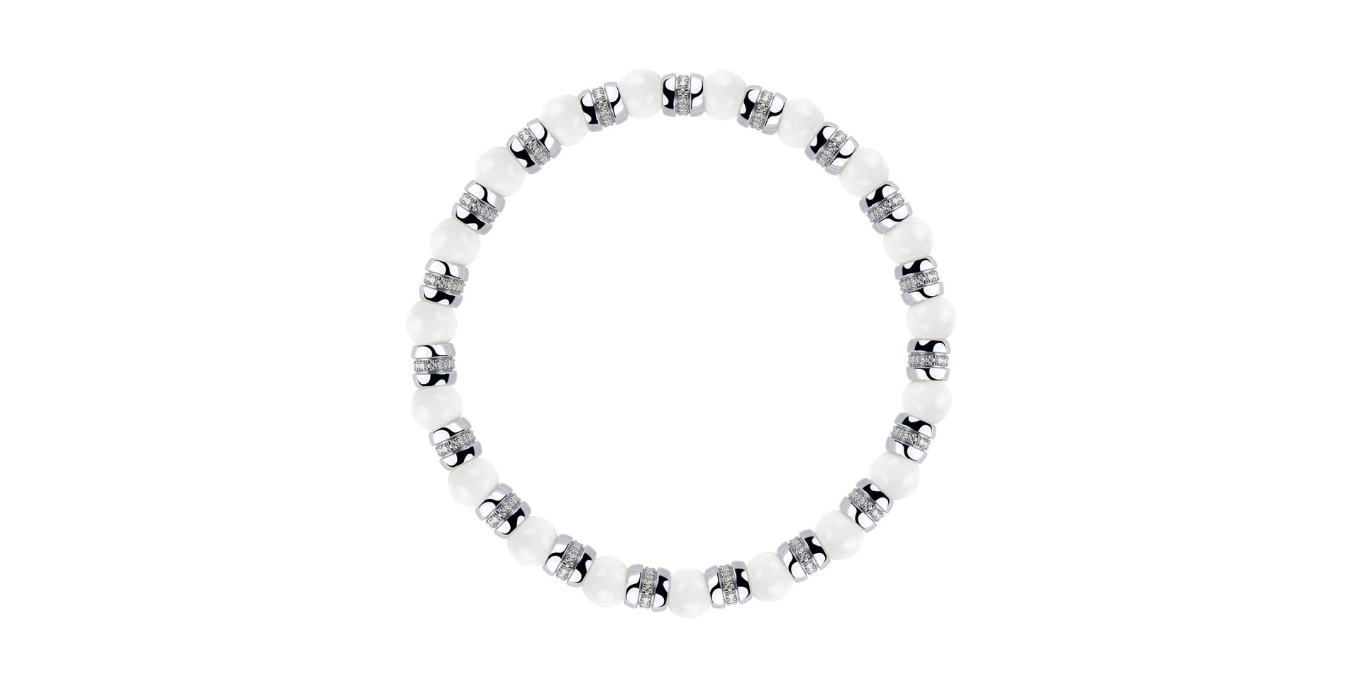 Náramok s diamantmi a achátmi Essential Shine