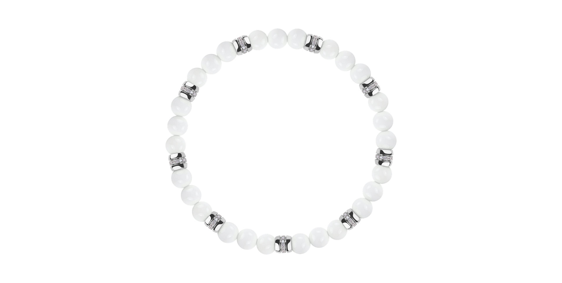 Náramok s diamantmi a achátmi Neverending Style