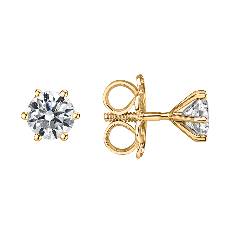 Náušnice s diamantom Vesper Romance