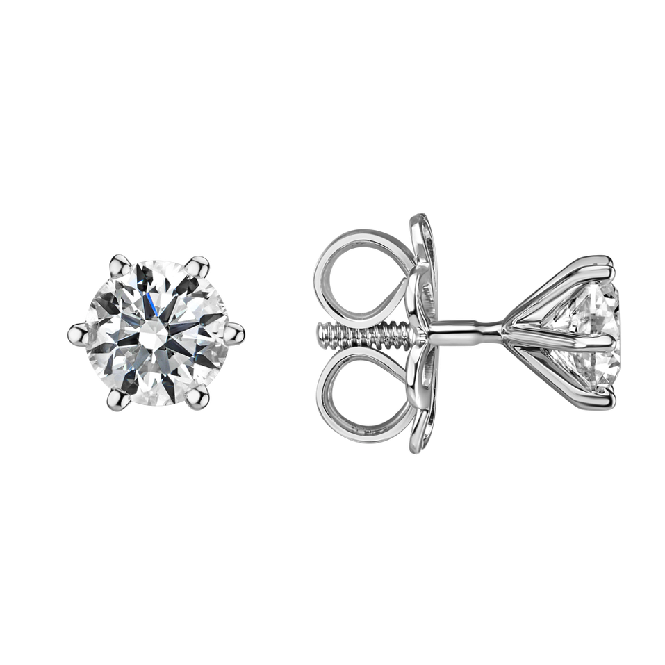 Náušnice s diamantom Vesper Romance