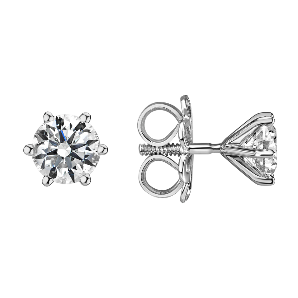 Náušnice s diamantom Vesper Romance