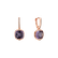 Náušnice s ametystom diamantmi Alluring Ladyship3