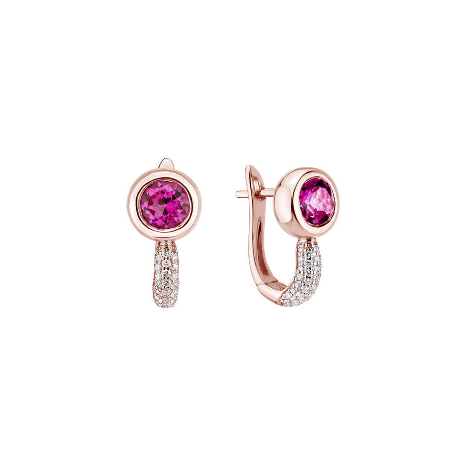 Náušnice s topásom a diamantmi Starshine Essence