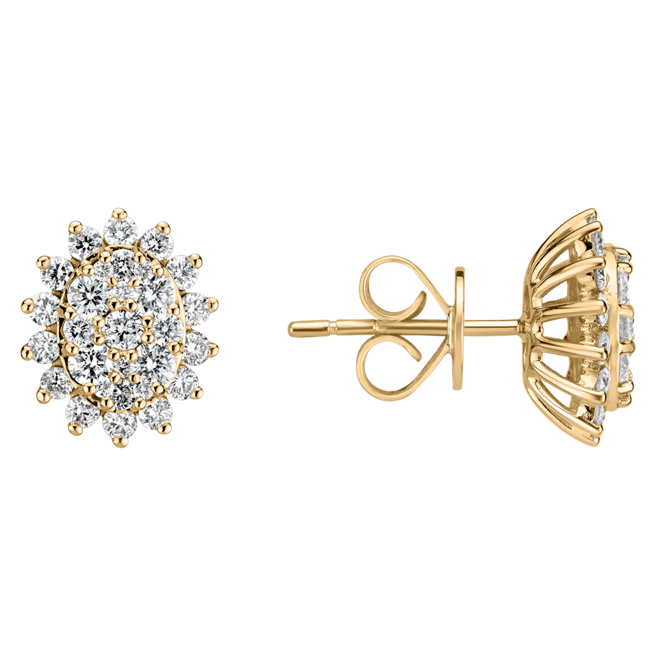 Náušnice s diamantmi Midnight Star