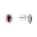Náušnice s rubínom a diamantmi Princess Sparkle3