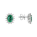 Náušnice so smaragdom a diamantmi Princess Sparkle3