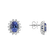 Náušnice s tanzanitom a diamantmi Princess Sparkle3