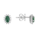 Náušnice so smaragdom a diamantmi Princess Sparkle3