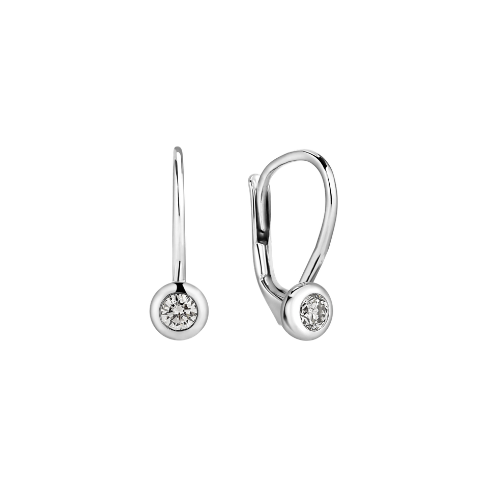 Náušnice s diamantom Sparkling Drops