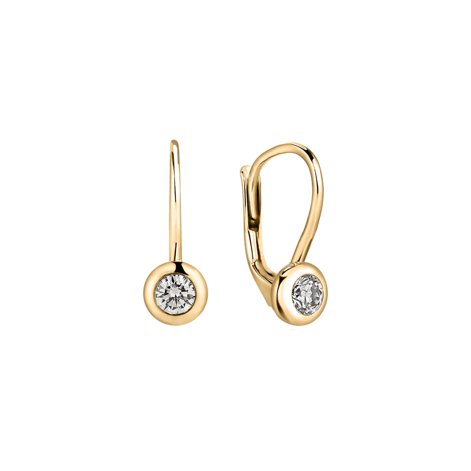 Náušnice s diamantom Sparkling Drops