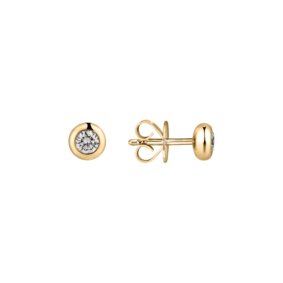 Náušnice s diamantom Sparkling Drops