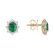 Náušnice so smaragdom a diamantmi Mary Magdalene3