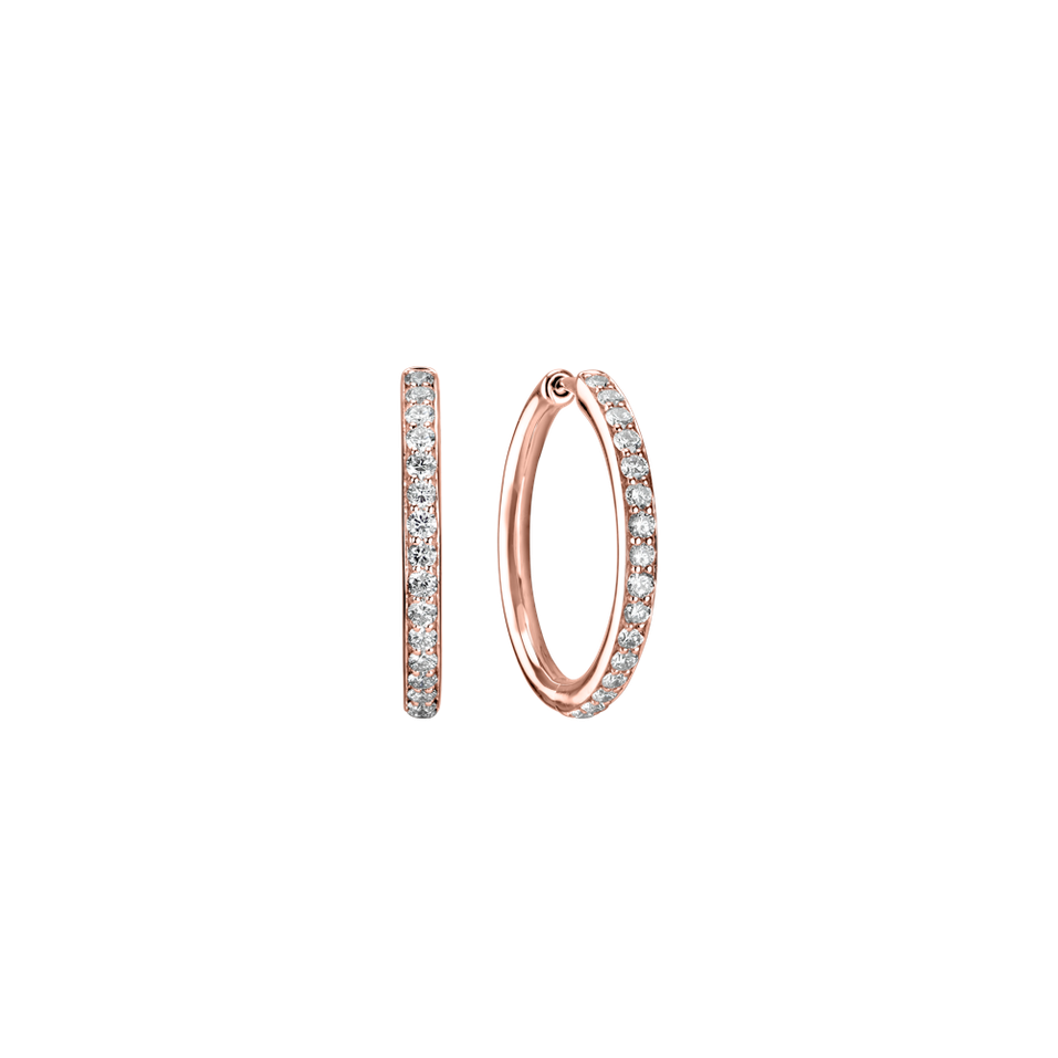 Náušnice s diamantmi Midnight Magic