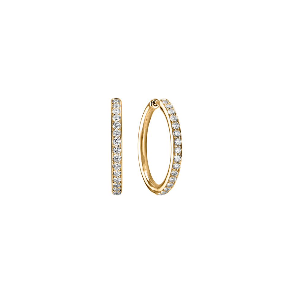 Náušnice s diamantmi Midnight Magic