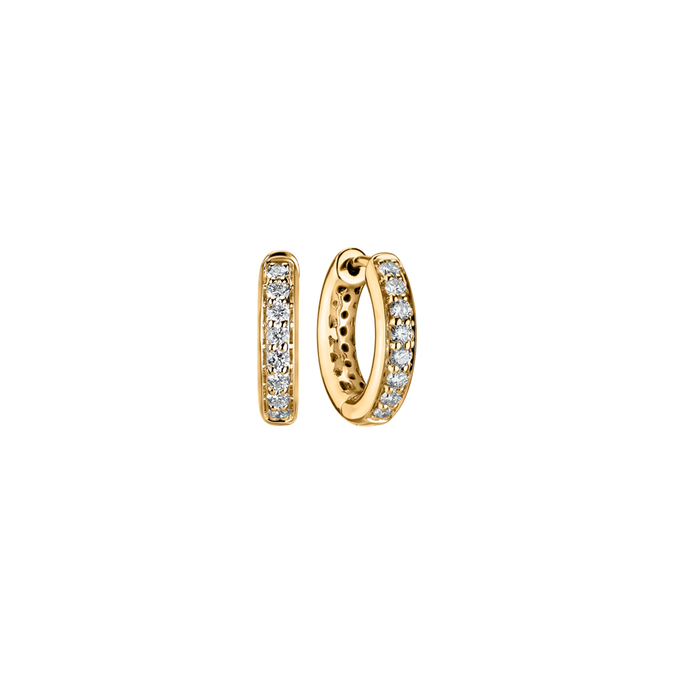 Náušnice s diamantmi Midnight Wonder