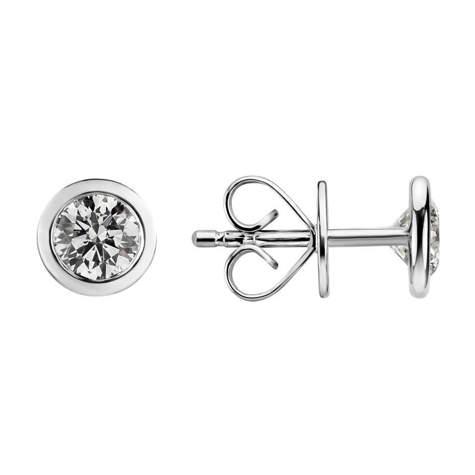 Náušnice s diamantom Shiny Dots